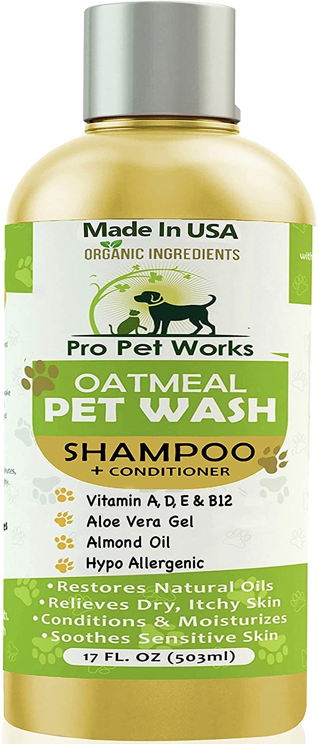 Pro Pet Works Natural Organic 5 In 1 Oatmeal Pet Shampoo + Conditioner